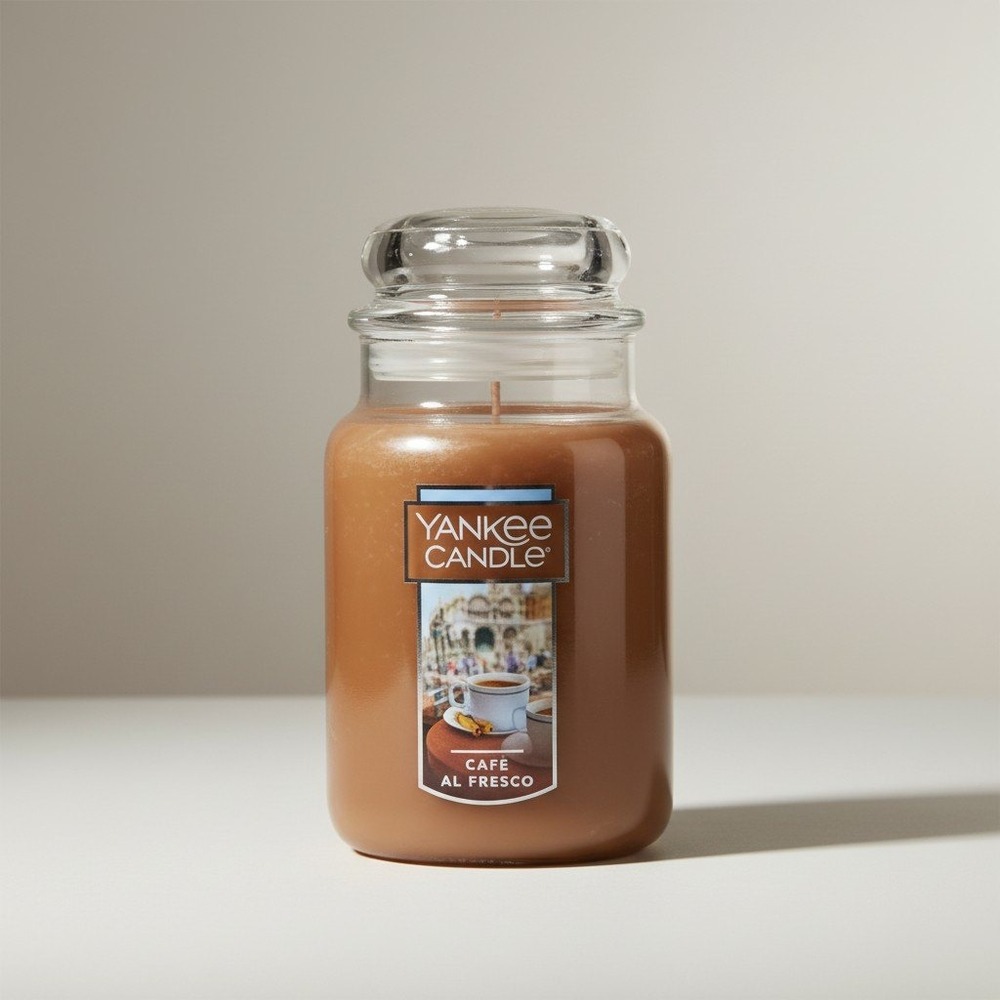 Yankee Candle Café Al Fresco Large Jar‎ - 22 oz Scented Candle - NWT